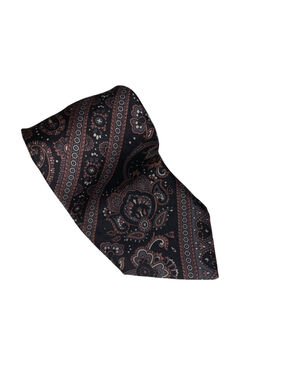 Men's Unbranded Necktie One Size Black Brown